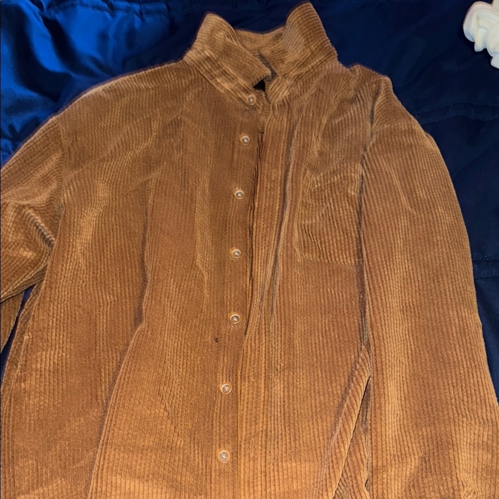 Forever 21 Tan Corduroy Shirt